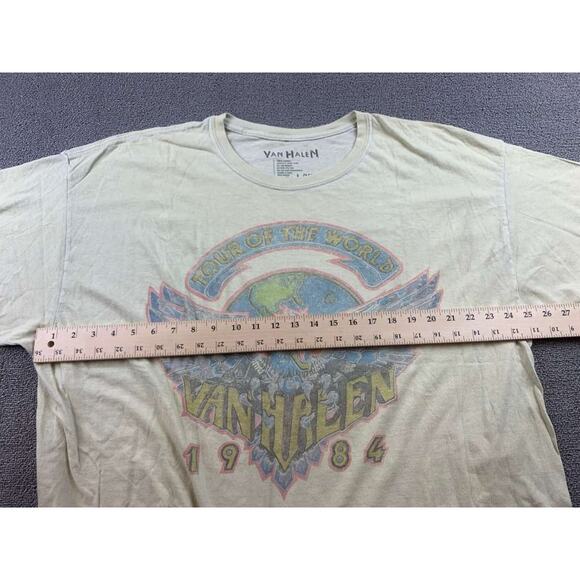 Van Halen Band T Shirt Men L/XL White 1984 Graphic Short Sleeve Crewneck Cotton - Picture 7 of 12